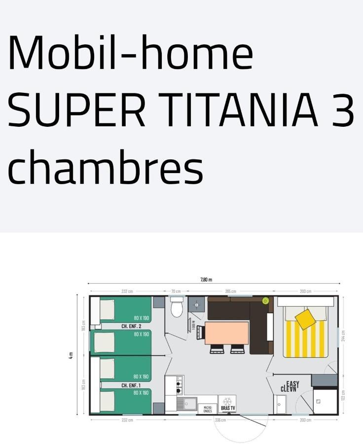 Mobil Home Happiness33 Dans Camping 5 Etoiles Acces Direct Plage Vendays Montalivet 외부 사진
